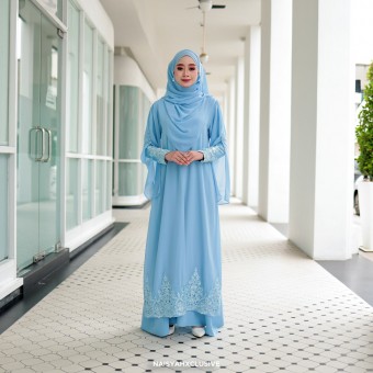 Jubah Najla - Baby blue  Jubah Najla - Baby blue