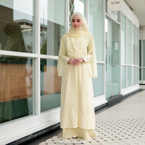 Jubah Najla - Soft Yellow Jubah Najla - Soft Yellow