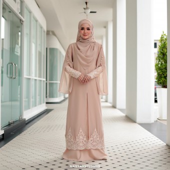 Jubah Najla - Khaki  Jubah Najla - Khaki