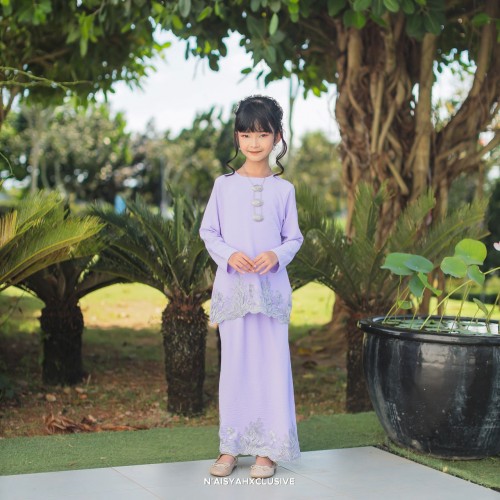 Kurung Asma Kids - Lilac