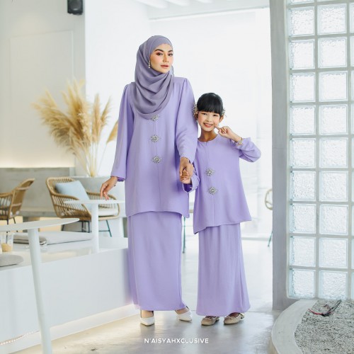Kurung Saffiya Kids - Lilac
