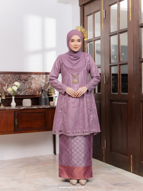 Kurung Anggerik- Dusty Purple Kurung Anggerik- Dusty Purple