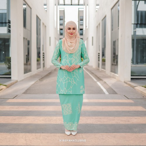 Kurung Fateema - Mint Green