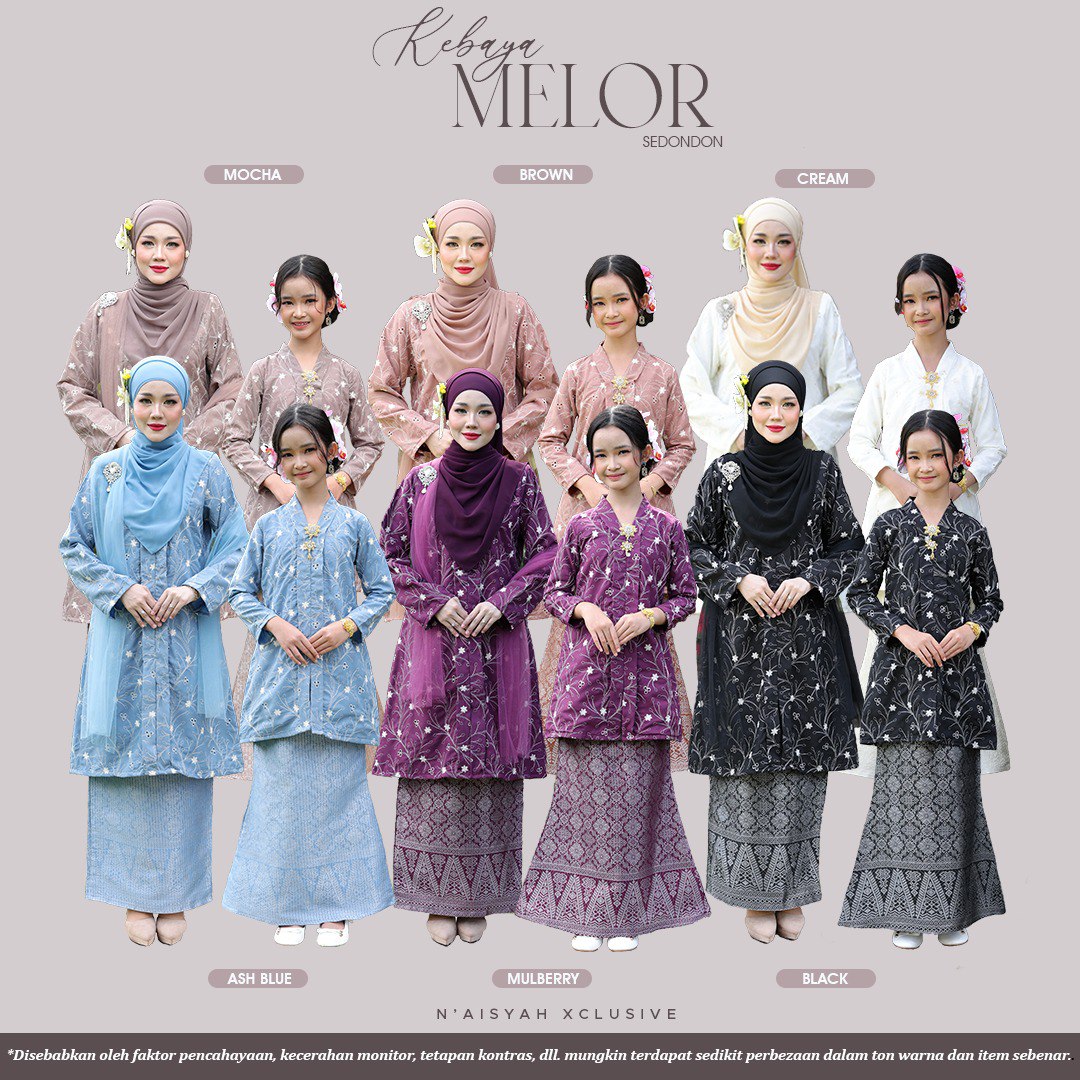 KEBAYA MELOR SEDONDON